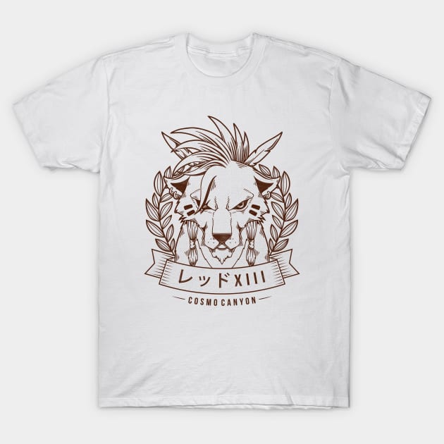 Red XIII Cosmo Canyon T-Shirt by Alundrart